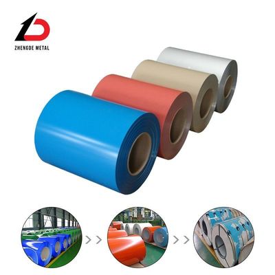 Prepeinture Dx51d G550 Sgcd Z100 0,5 mm 0,6 mm Ral Couleur revêtue PPGI/PPGL bobine d'acier 1 mm-30 mm Épaisseur Cycle personnalisé 7-15 jours