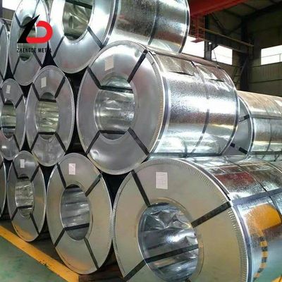 Coils/feuilles/fentes d'acier galvanisé ASTM A653/JIS G3302/Dx 51 D Normes Longueur selon les besoins de l'acheteur Revêtement zinc 60 GSM à 350 GSM