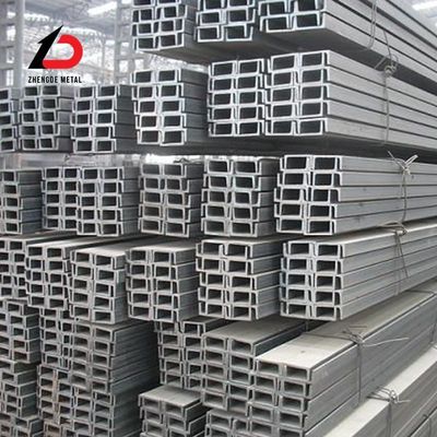 Acier au carbone laminé à chaud Q195 Q235 Q345 Q235D Q275 Q275b Barre de canal C Barre U en acier pour support structurel dans la construction