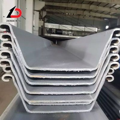 Prix bas de l'usine Sy290 Piles de tôles d'acier U laminées à froid U-type laminé à chaud pour le mur de support Piles de tôles d'acier Larsen laminées à froid