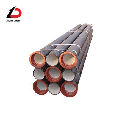 ISO2531 K9 Push sur joint Tubes en fer ductiles revêtues de zinc Tubes ductiles rondes Tubes ductiles de 6 mètres de long Di Pipe usine pour l'approvisionnement en eau