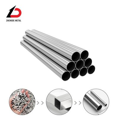 Prix des actions 201/202/301/304/321/316L laminé à chaud/à froid 0,8-5 mm épaisseur décapage ligne de cheveux poli miroir tube carré mat et tube rond tuyau en acier inoxydable