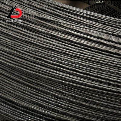 Fil de béton prétensionné 3.8mm 4mm 4.8mm 5.0mm 6mm 7mm fil d'acier PC à côtes spirales à haute tension carbone